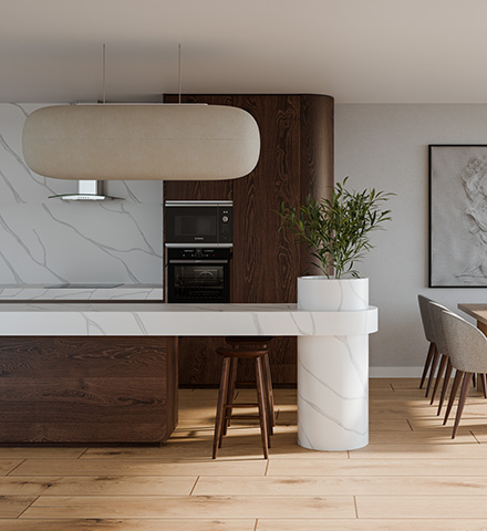 LUXURY Series Calacatta : Placas de Superficie Sólida 